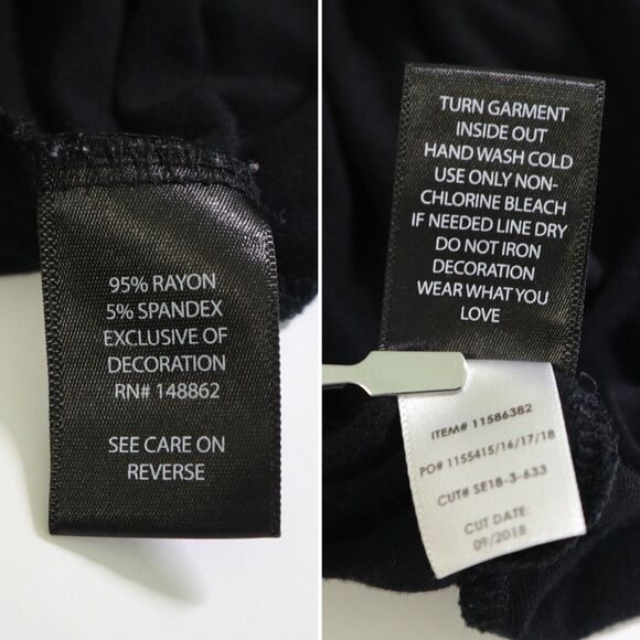 Torrid Size 4X 4 Super Soft Lace Trim Tye Tee Lattice V Neck Black - Picture 10 of 10